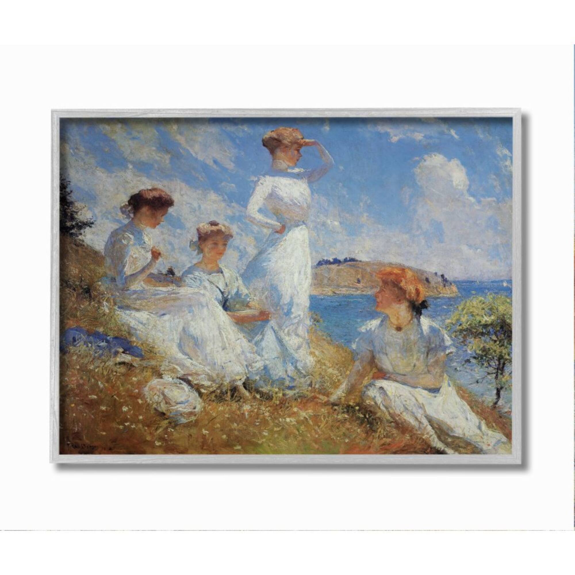 Stupell Industries Summer 1909 Classical Wall Art in Gray Frame